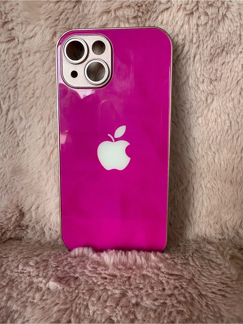 iPhone 15 Apple iPhone Case - Hot Pink Glossy Protective Cover